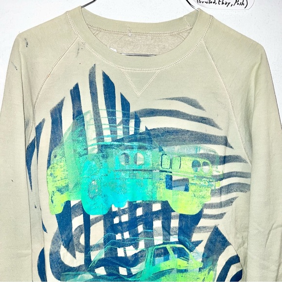 (1 of 1) BMW E30 Psychedelic Original Art dcvvvl crewneck upcycled custom - Picture 2 of 6